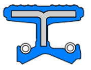 Сальник TCV,CFW BAВSL 148x170x10/14 NBR
