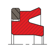 Уплотнение поршня QP02-P (K02-P)