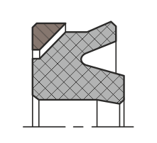 Уплотнение поршня QP02-RD (K02-RD)