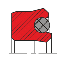 Уплотнение поршня QP03-P (K03-P)