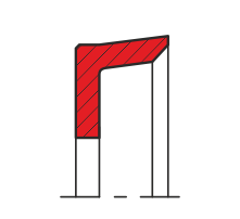 Уплотнение поршня QP16-A (K16-A)