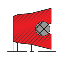 Уплотнение поршня QP21-P (K21-P)