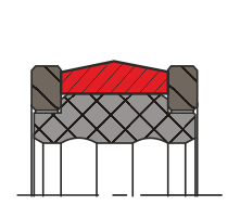 Уплотнение поршня QP23-N (K23-N)
